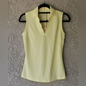 NWT Walter Hagen Women's Clubhouse Scallop Sleeveless Golf Polo Size XS